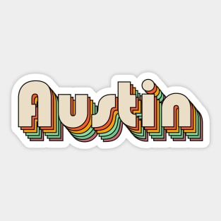 Retro Austin Sticker